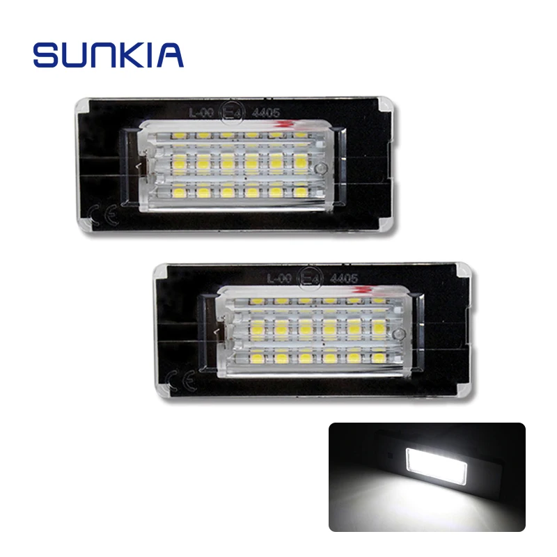 Светодиодный светильник для номерного знака SUNKIA 2 шт. BMW Mini Cooper R56 R57 R58 R59 18SMD яркий