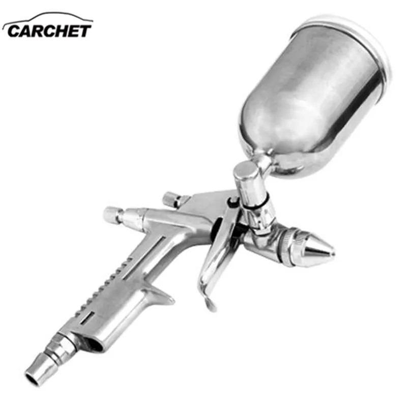 CARCHET 0.5mm 125ml Gravity Feed Spray Gun Paint Lacquer Primer Airbrush Painting Atomizer Tool With Hopper For Car | Автомобили и
