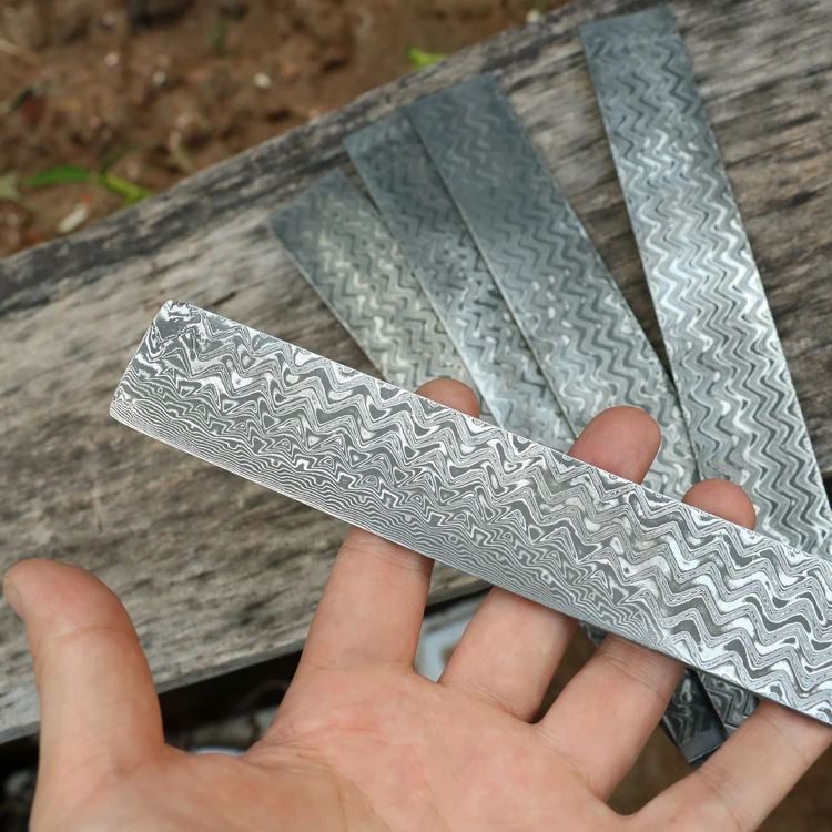 Елочка из нержавеющей стали нож дамасской diy стальной делая лезвие новый шаблон
