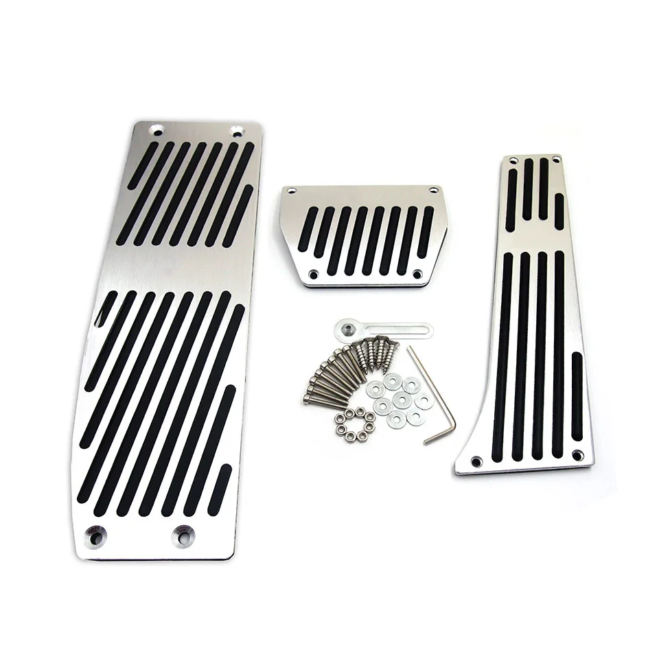 

NEW Aluminium Alloy AT/MT Foot Pedals Rest For BMW X1 M3 E39 E46 E87 E90 E91 E92 E93 F20 Car Styling Accessories