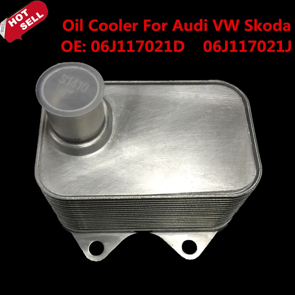 Двигатель масляный радиатор для Audi A3 A4 A5 TT Q5 vw skoda seat OE 06J117021D 06J117021J стайлинга автомобилей