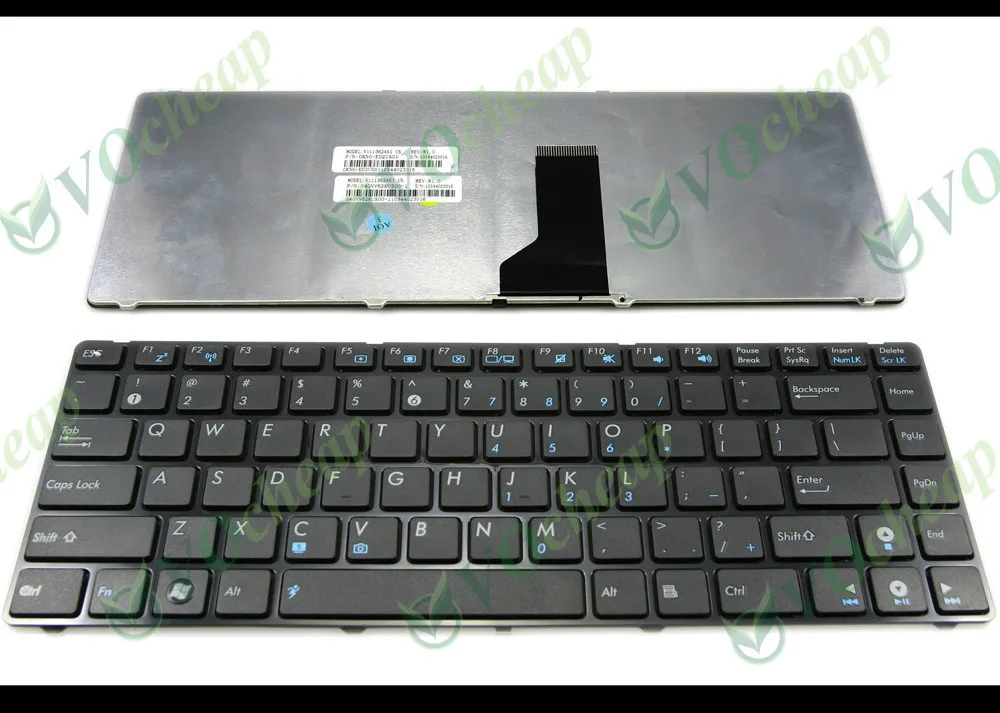 Новая клавиатура для ноутбука Asus UL30 UL30A UL80 UL80A K42 K42D K42F K42J A42 A42J A42F N82 N82J X42 X42D X43 Black