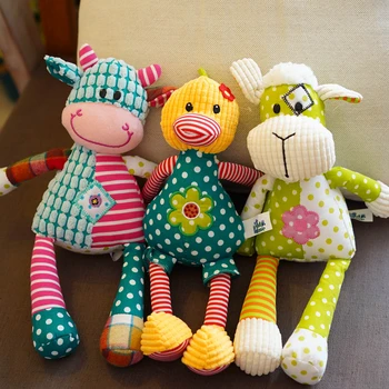 

Candice guo! Super cute plush toy lovely split joint animal sheep cattle cat chicken bird soft stuffed doll birthday gift 1pc