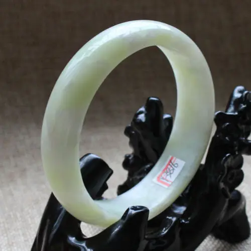 

Chinese Genuine Natural Green Nephrite Jade Bangle Bracelet