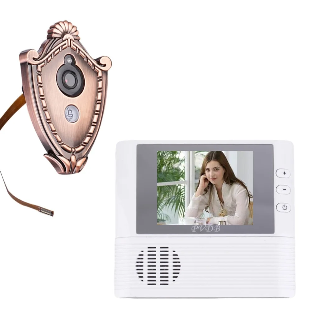 

New door peephole camera video eye 2.8 inch LCD 3X Zoom Doorbell Photos Taking 0.3 Megapixels door camera electronic peephole