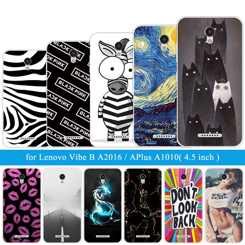 

For Lenovo Vibe B A2016 A1010 A20 A Plus APlus A1010a20 A 1010 A2016A40 Soft TPU Phone Zebra Cover For Lenovo A Plus A1010