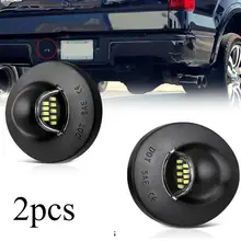 1 Pair LED Car Luce Della Targa per Ford F-150 Raptor 1990-2014 Auto Targa di Coda Luce di Retromarcia di sostegno della Lampada della Luce Posteriore