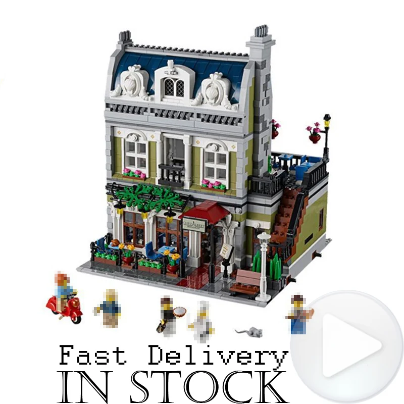 

LELE 30007 Parisian Restaurant Creator Architecture Building Blocks Bricks DIY Toys For Children oyuncak Compatible with 10243