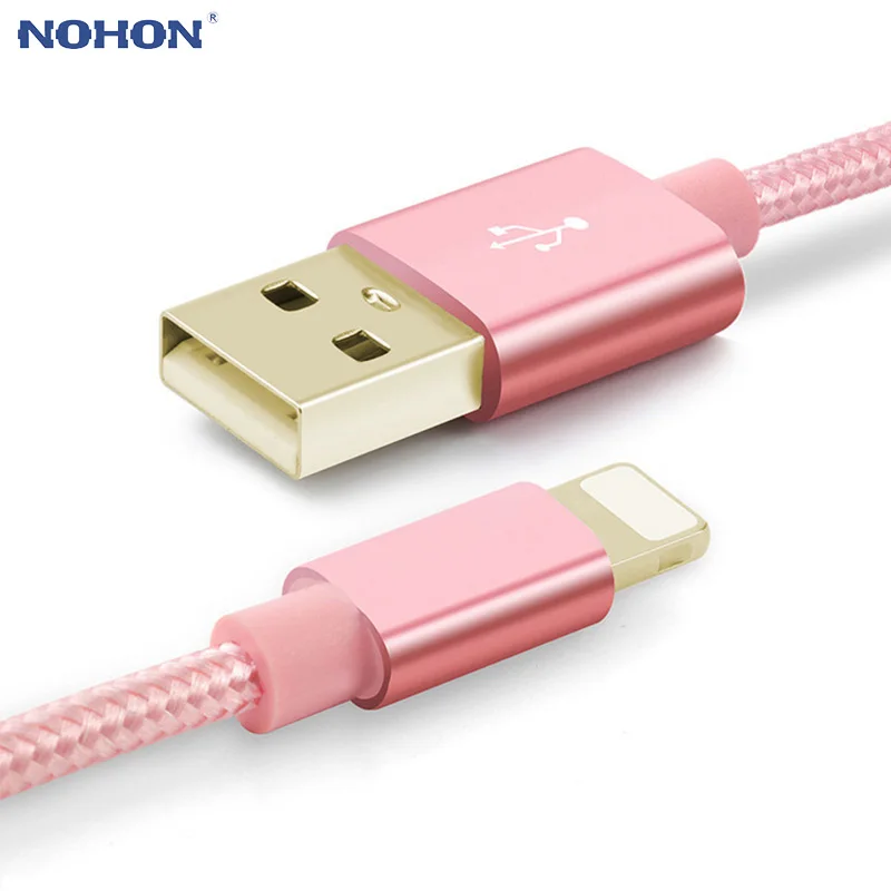 

NOHON 1M 2M 3M Data USB Fast Charger Charge Cable for iPhone 6 S 6S 7 8 Plus X XS Max XR 5 5S SE ipad mini short long wire cord