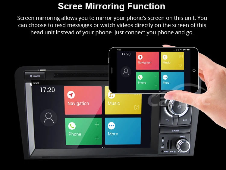 Best Android 9.0 Car DVD Stereo Player for Audi A3/S3(2003-2013) With TPMS/OBD2/DAB+/GPS/WIFI FM GPS Radio Multimedia Carplay 16