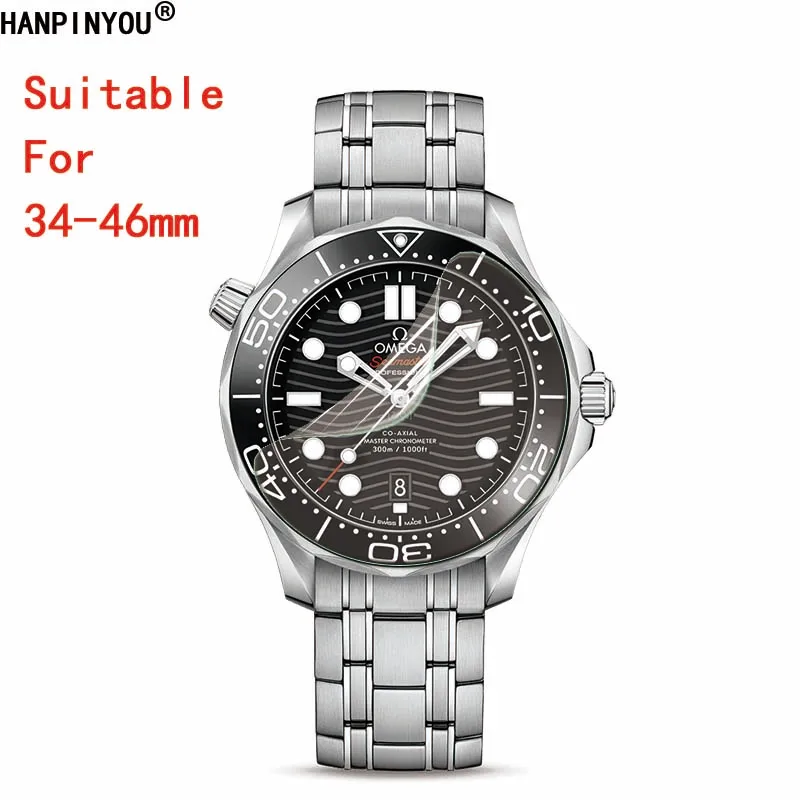 Soft TPU Screen Protector For Sport Smart Watch Suitable For Dials With Diameter Of 34-46mm(Not Tempered Glass)