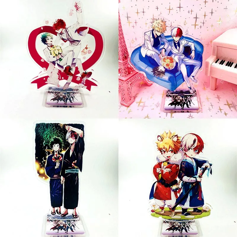 

Midoriya Izuku Bakugou katsuki My Hero Academia Anime acrylic figure cartoon action collectible acrylic stand figures