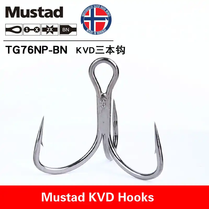 Mustad Tg76 Kvd 釣りフック強力な 3 アンカー釣り針高炭素鋼トレブルフック海鯉釣りワームルアーロックフック Fishhooks Aliexpress