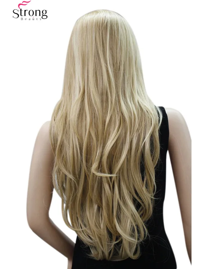 RG-9860 24H613 Women's long curly wavy blonde women's wigs cosplay wigs (4)
