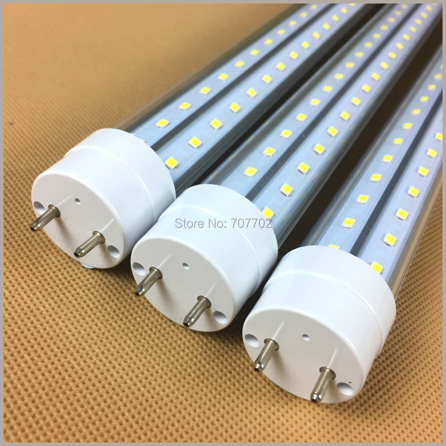 28 Вт LED Light Tube 4FT люминесцентная лампа T8 G13 V-образный 85-265 В 1200 мм 4 ноги ft трубы Теплый Холодный белый оптовая продажа горячих