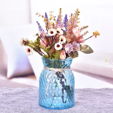 Современная разноцветная стеклянная ваза для цветочных растений, бутылка для поделок, Террариум, гидропонный контейнер, креативное украшение для дома, свадьбы