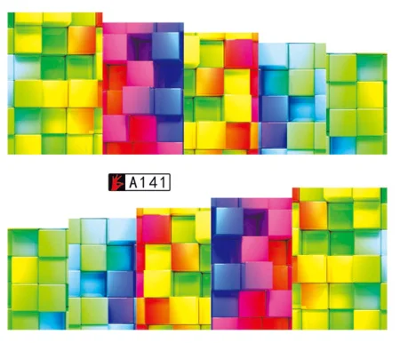 Смешанные 48 дизайнов, наклейки для ногтей, сексуальные, милые, красочные, полные наклейки, сделай сам, переводная вода, полировка фольгой, маникюр, A097-144