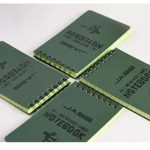 Bloc de notas impermeable para aprendizaje de idiomas, libreta de papel de escritura con protección ocular, impermeable, color verde, 50 hojas