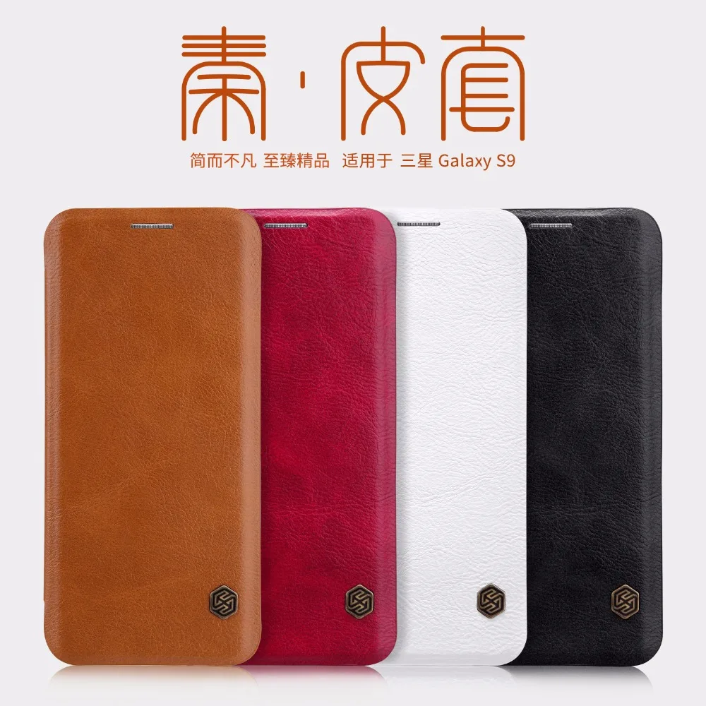 

Flip Case For Samsung Note 10 S8 S9 S10 Plus S10e Note 8 9 A8 Plus NILLKIN Qin Leather Case Cover For Samsung Galaxy Note 10