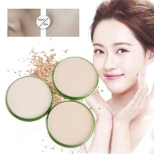 Натуральный алоэ вера прессованный порошок долговечный пудра компактная пудра увлажняющее средство для макияжа отбеливающий Гладкий консилер Foundation