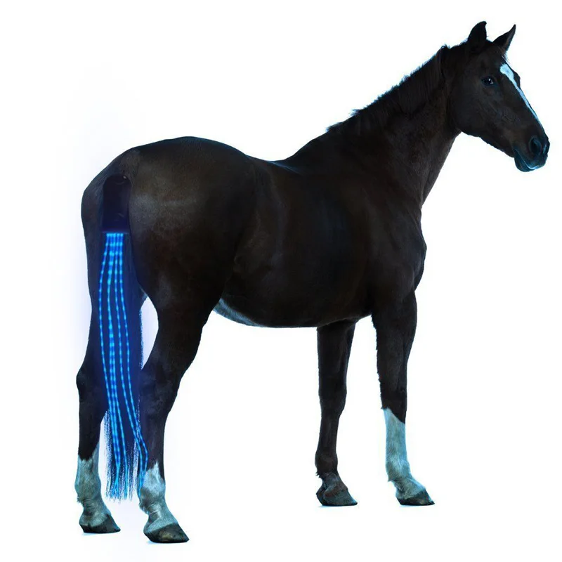 55 см/100 см конский хвост USB свет подзаряжаемые светодиоды Потрошитель Конный жгут Конный Paardensport Верховая езда Cheval Equitation