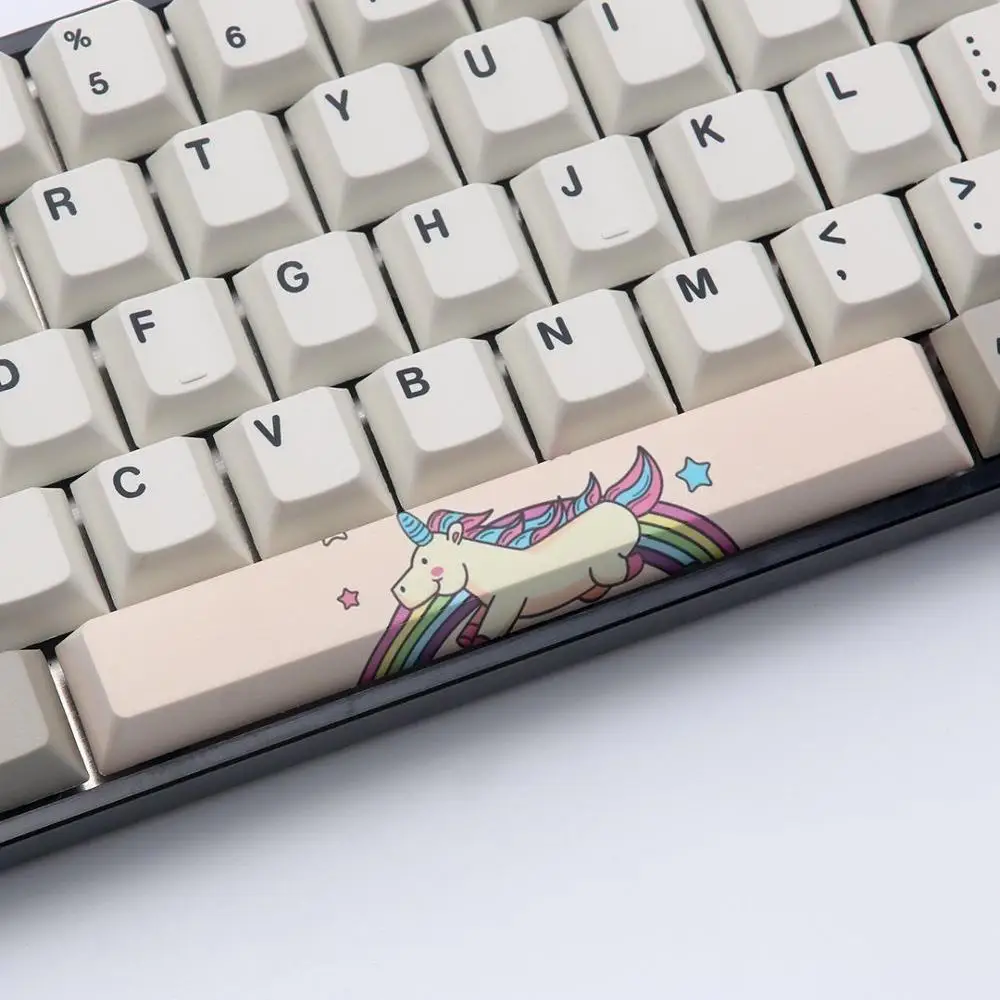 PBT пять Сторон краситель-подложенный пробел 6.25U Вишневый профиль keycap для DIY механическая клавиатура - Цвет: KIT 13