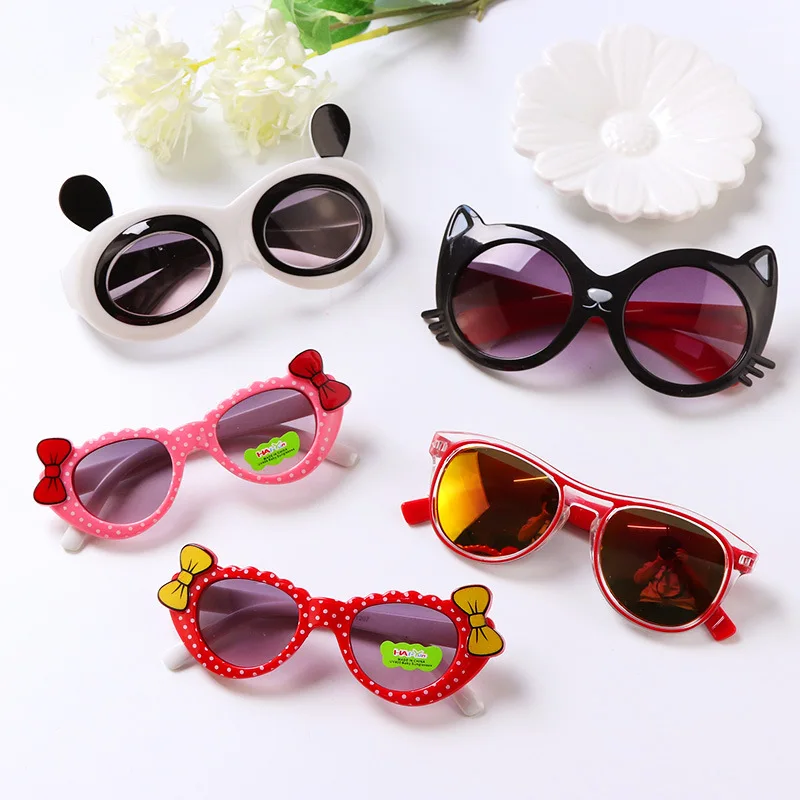 Fashion Summer Kids Frame Sunglasses Cat Eye Children Boy Girls Cute