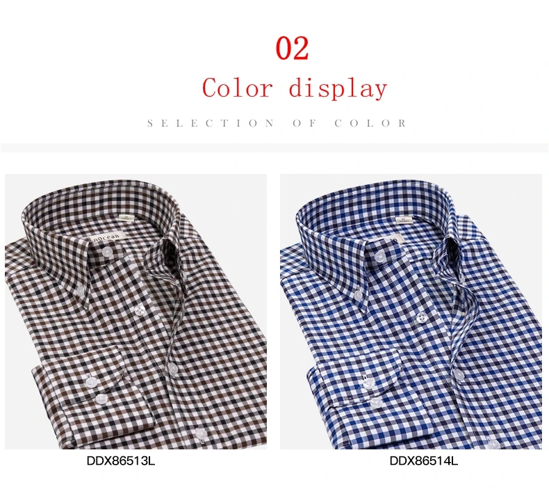 Deepocean плюс Размеры Для мужчин рубашка осень-зима хлопковая рубашка Для мужчин одежда Smart Повседневное рубашки Для мужчин Топы Camisa De Hombre DDX86514L