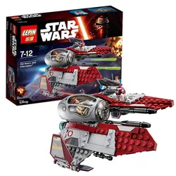 

LEPIN 05020 Star Wars Marvel Minifigures ObiJ-Wan's Jedi Inorterceptor Assembling Building Block Boy Compatible With Lego 75135