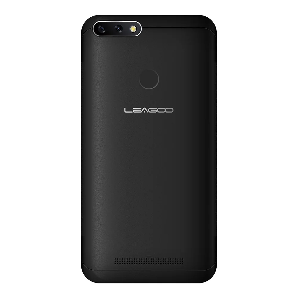 LEAGOO POWER 2 PRO 4000 мАч большой аккумулятор отпечаток пальца смартфон 2 ГБ+ 16 Гб Двойная камера Android 8,1 четырехъядерный 5,2 'HD 4G мобильный телефон - Цвет: BLACK