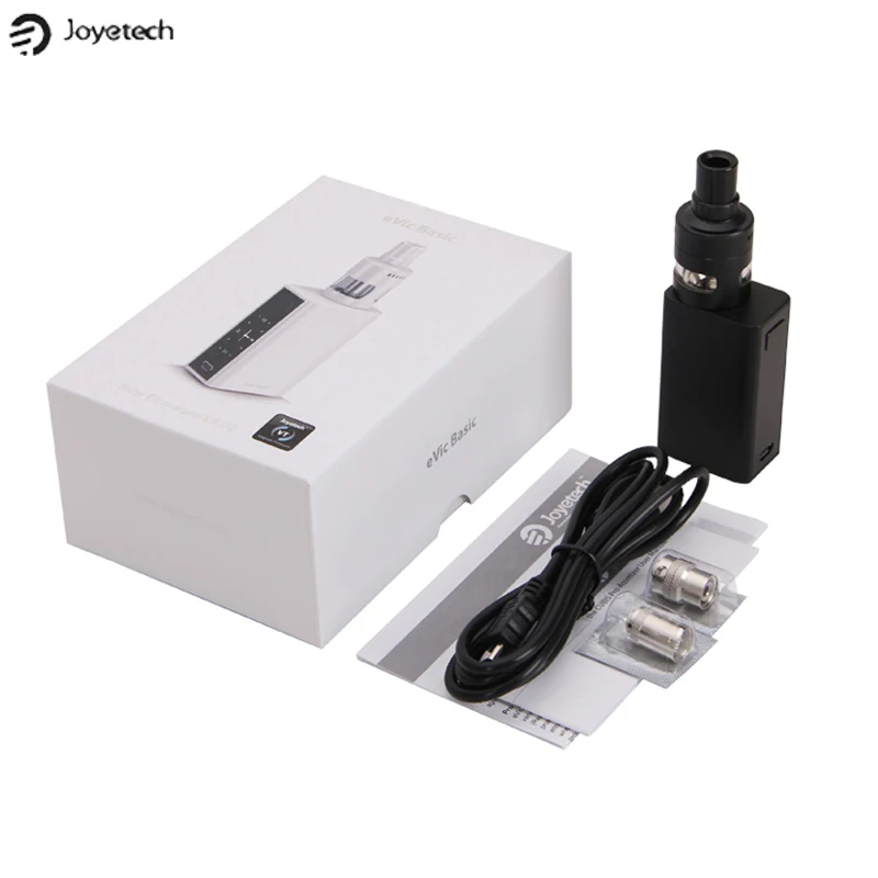 100% Оригинальный Joyetech eVic Basic 40 Вт комплект с 2 мл Cubis Pro Mini Tank и батареей 1500 мАч|original