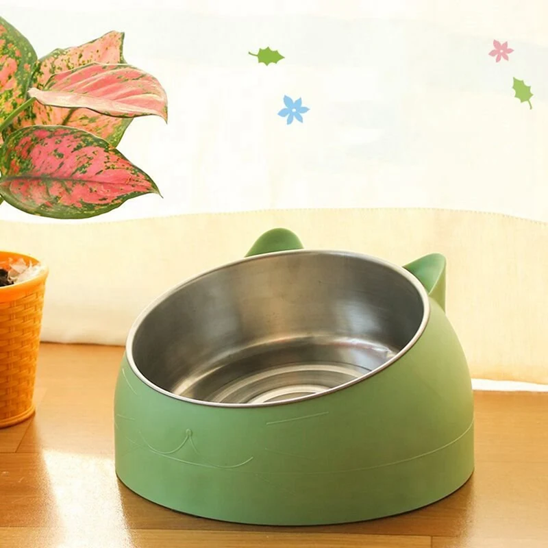 21cm Non Slip Cats Bowls With Raised Stand Pet Food Water Bowl For