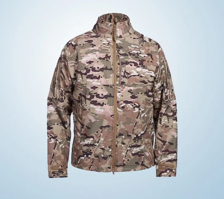 

Shark Skin Army Jacket Men Camo Coats Waterproof Soft Shell Tactical Jackets Warm Windbreaker Thermal Outerwear Coat