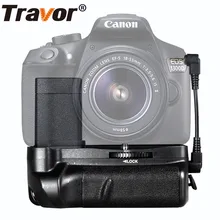 Travor Батарейный держатель для canon 1100d 1200d 1300d Rebel T3 T5 T6 EOS Kiss X50 DSLR камера работает с LP-E10 батареей