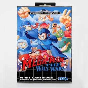 

Megaman the wily wars 16 bit SEGA MD Game Card With Retail Box For Sega Mega Drive For Genesis