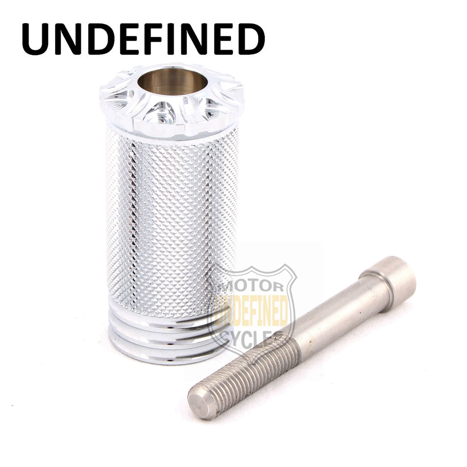 Chrome Motorcycle Accessories CNC Knurled Burst Shifter Shift Peg Cover