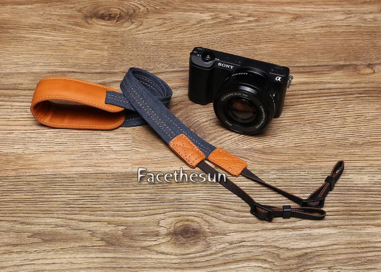 Vintage jeans DSLR camera strap belt 7