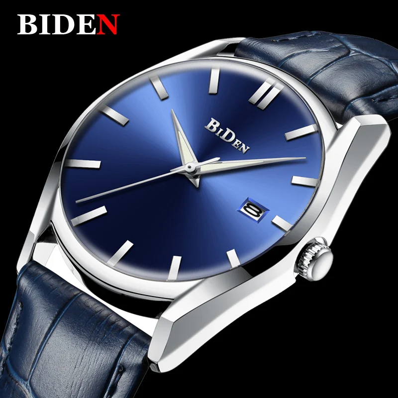 BIDEN-Men-Watch-Waterproof-Military-Army-Sport-Man-Clock-Top-Brand-Luxury-Blue-Genuine-Leather-Quartz