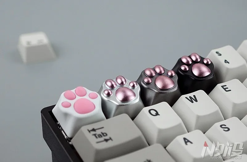 1 шт. zomo алюминиевый и силиконовый Kitty Paw Artisan Keycap cat pad CNC анодированный алюминиевый корпус совместим с переключателями Cherry MX