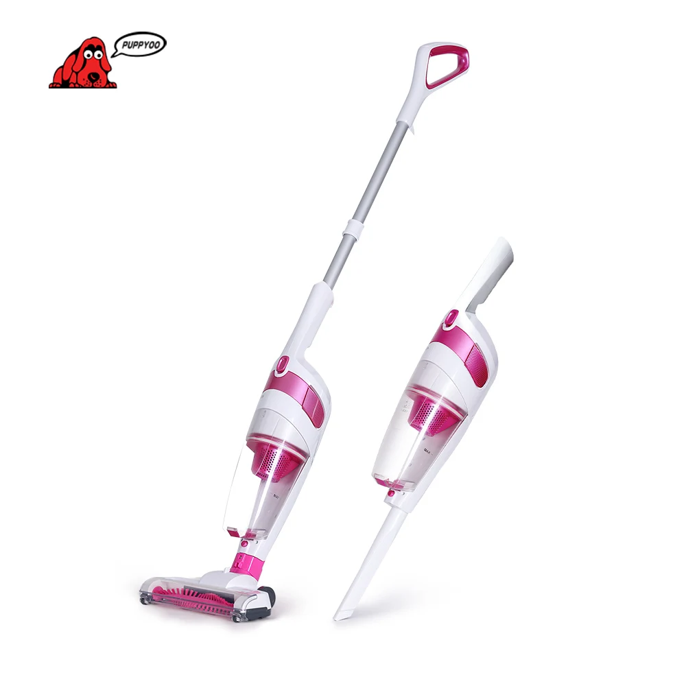 

PUPPYOO Low Noise Charge Wireless Home Rod Vacuum Cleaner Portable Dust Collector Home Aspirator Pink D-530