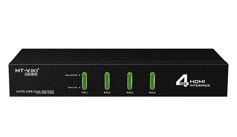 4 порта HDMI авто USB KVM переключатель 4k * 2k клавиатура мышь горячий ключ и кнопка