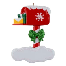 Maxora почтовый ящик Смола персонализированные рождественские украшения как украшения для рук для дома, праздничные подарки