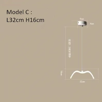 Скандинавский дизайн чайки светодиодные люстры для бара/кухни птицы Люстра Потолочный акриловый Блеск подвесной светильник - Цвет абажура: Model C