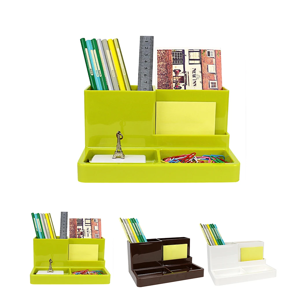

Multifunctional Plastic Office Organizer Fashion Lovely Design Pencil Holders Desk Office Accessories