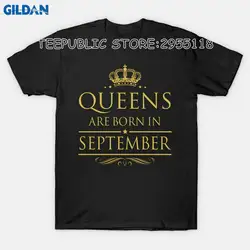 Дизайнерские футболки Новый стиль Queens рождаются в сентябре рубашка