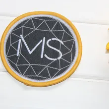 Пользовательские брендовые тканые этикетки патч клейкая тканая этикетка патчи 1000 шт в партии