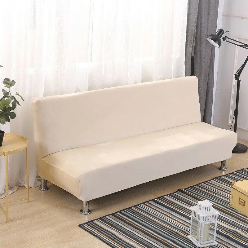  Winter Plush Sofa Bed Cover All-inclusive Slipcover For Sofa Without Armrest No Handrail Sofa Cover