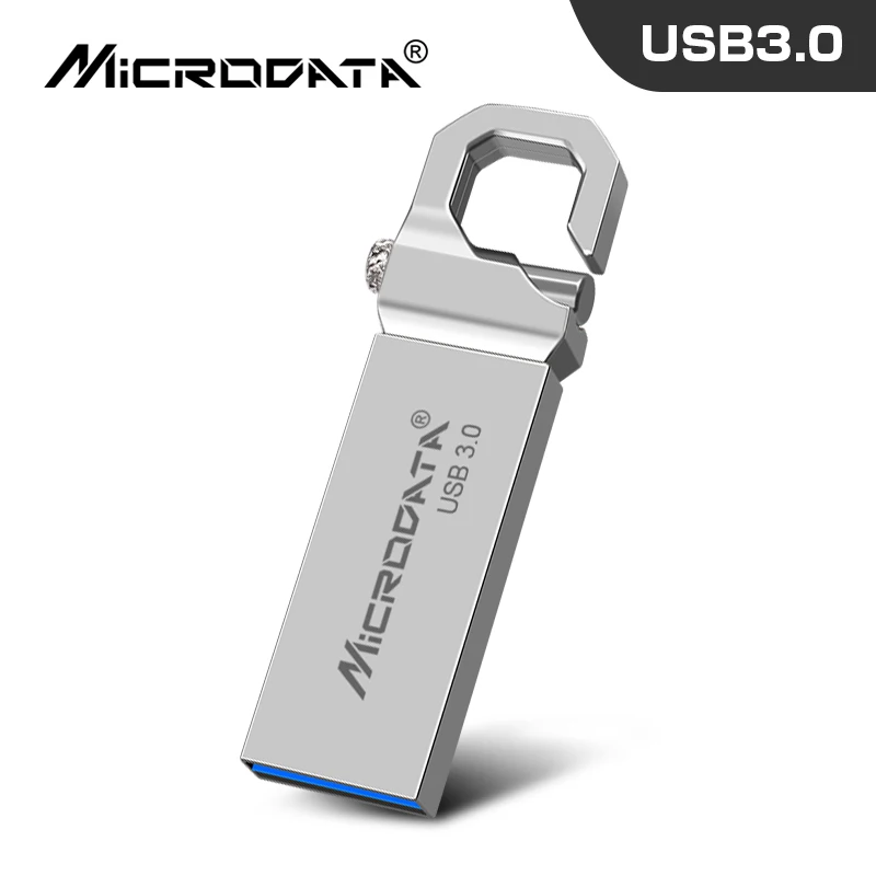 Флеш-накопитель USB 3,0 флеш-накопитель 16 ГБ 32 ГБ металлический флеш-накопитель 64 Гб 128 ГБ usb 3,0 карта памяти водонепроницаемый USB ключ 3,0 - Цвет: Silver