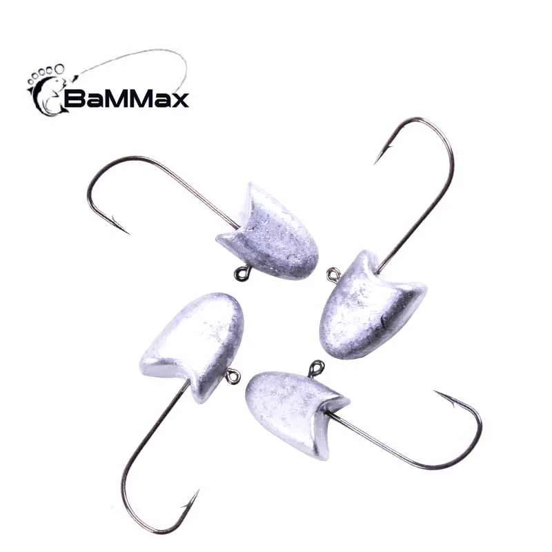 Bammax рыболовный крючок 5 шт. 2 6 г см 4 Jig head свинцовые крюк карп Рыбалка Мягкая