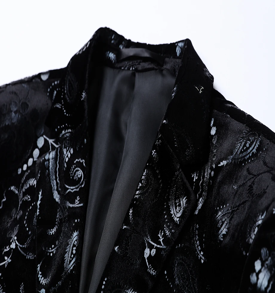 2019 Autumn Men'S Print Slim Single West High Quality Business Casual Fashion Trend Wild Men'S Suit Coat 2019 Autumn Men'S Print Slim Single West High Quality Business Casual Fashion Trend Wild Men'S Suit Coat